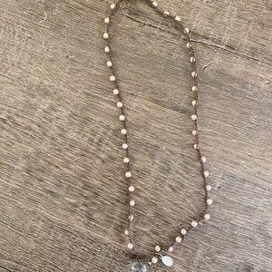 on u beaded necklace